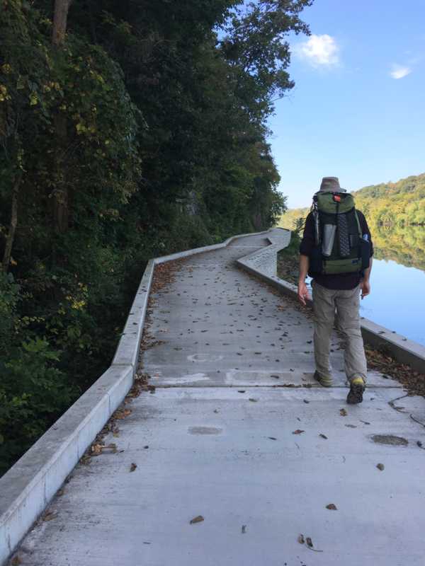 Concrete Section of the Trail on the River